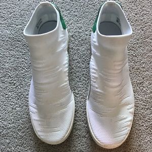 Worn Once Adidas Stan Smith Knit High Tops
